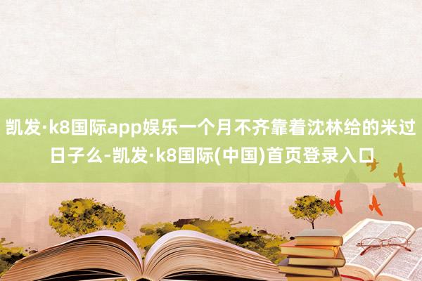 凯发·k8国际app娱乐一个月不齐靠着沈林给的米过日子么-凯发·k8国际(中国)首页登录入口